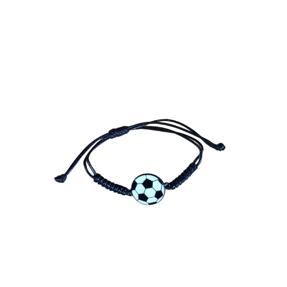 Soccer Ball Bracelet Rope Macrame Charm Gift Collectable